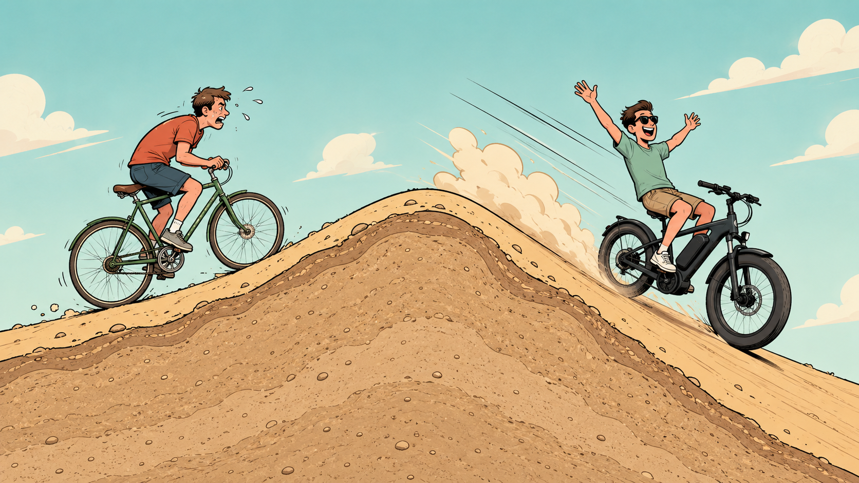 “Climbing upward in material terms costs far more energy than falling downward.